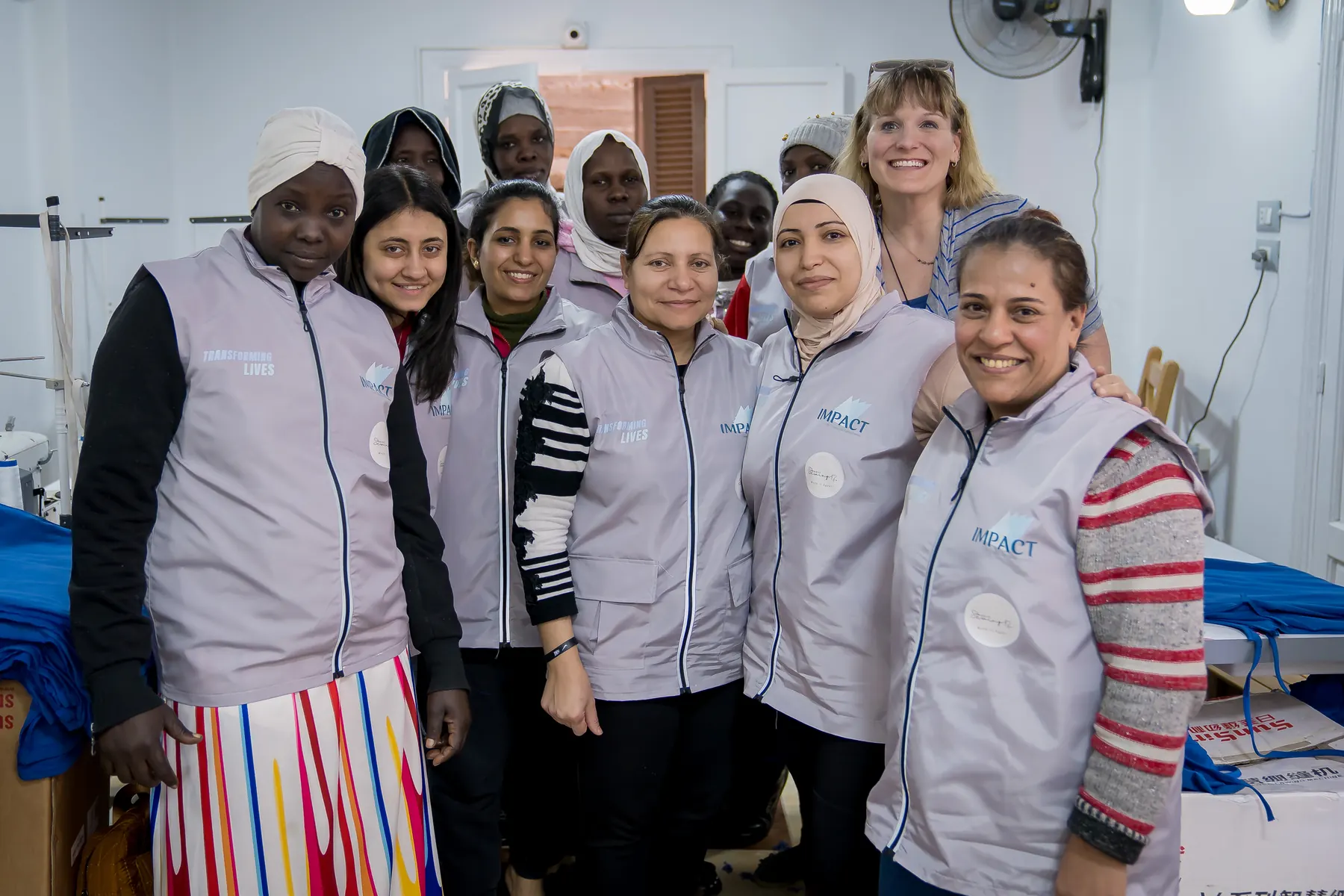 The sewing factory team